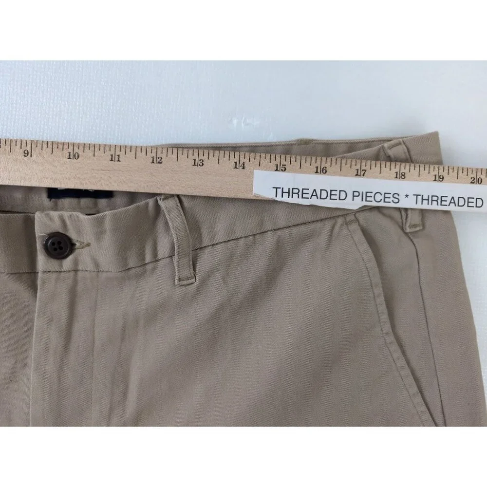 Lands End Chino Pant Mens 38 Khaki Traditional Fit Preppy‎ Business Casual